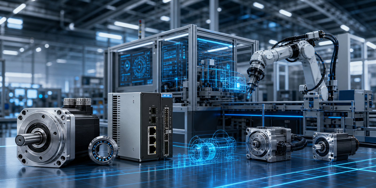 Motion feedback solution with encoders and servo control