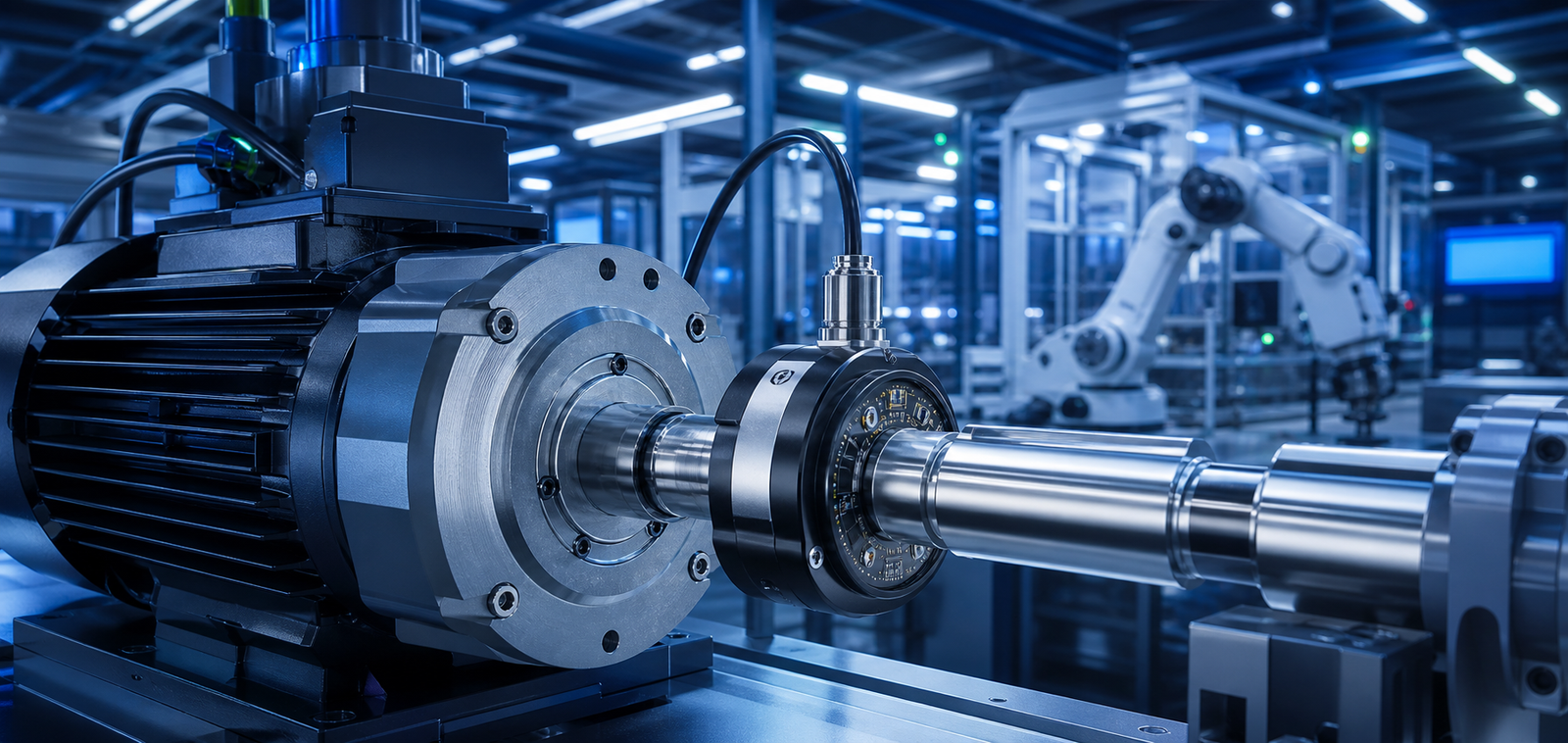 Rotary encoder and servo motor motion feedback system