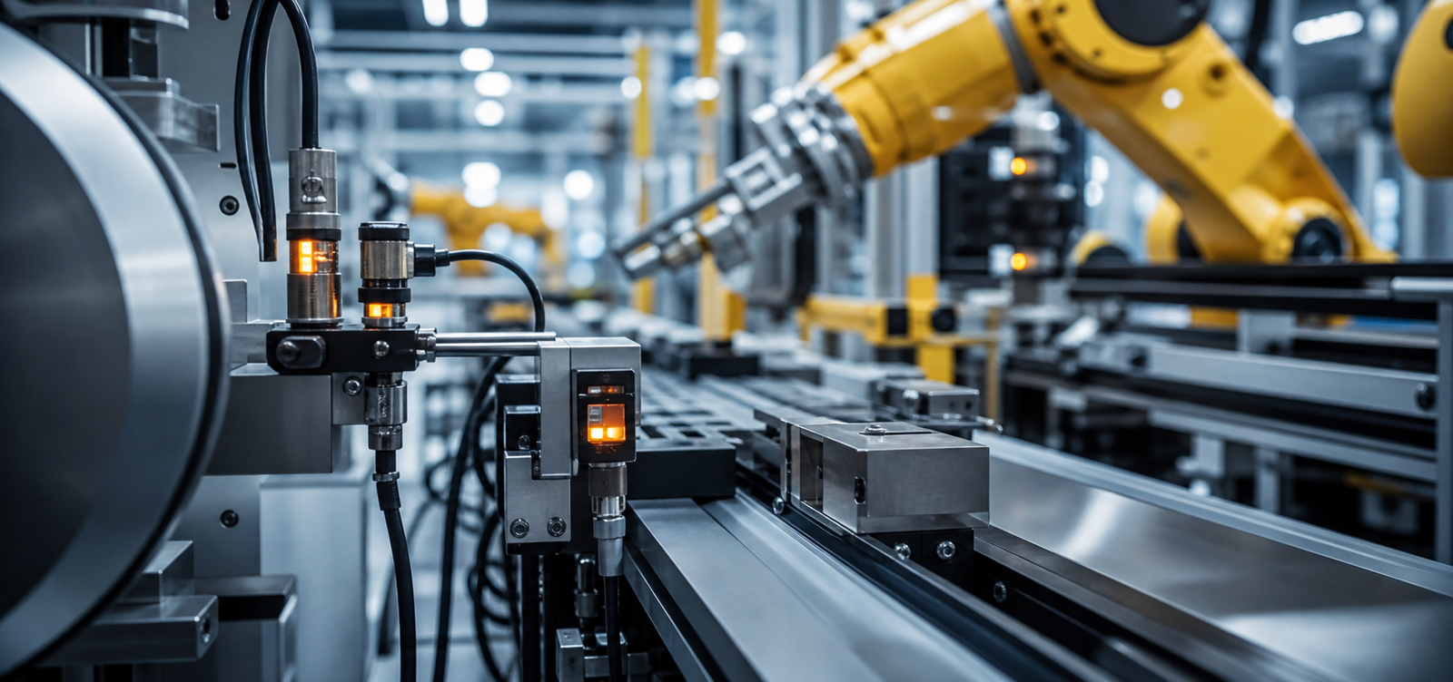 Industrial sensors in automated production equipment