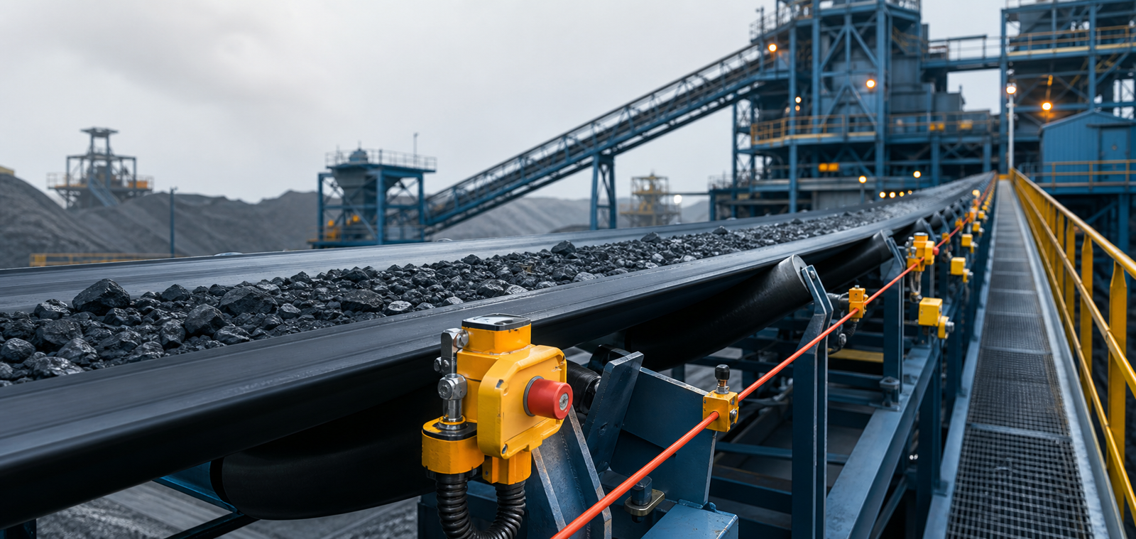Conveyor safety systems for steel industry